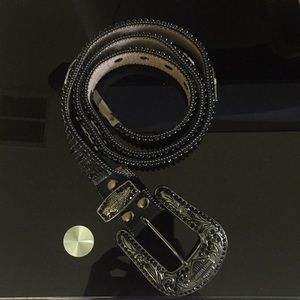 Black Harley-Davison belt